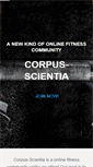 Mobile Screenshot of corpus-scientia.com